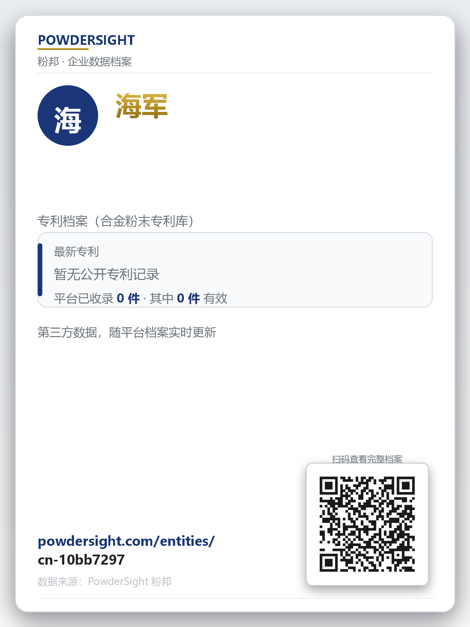 海军 企业数据卡片