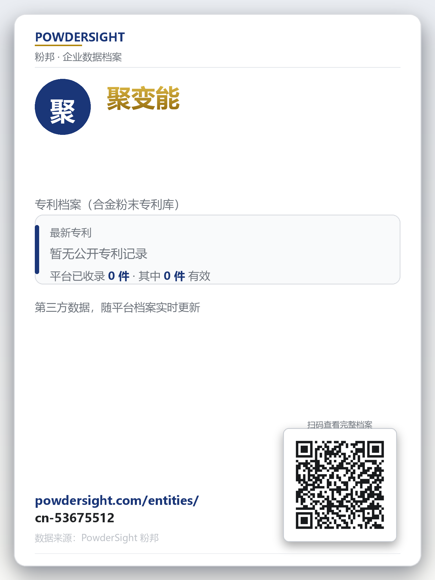 聚变能 企业数据卡片