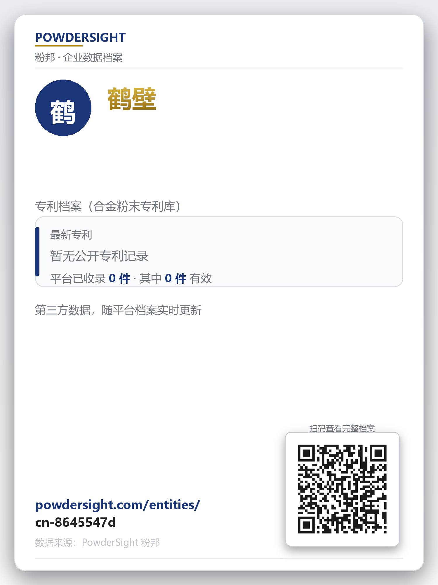 鹤壁 企业数据卡片
