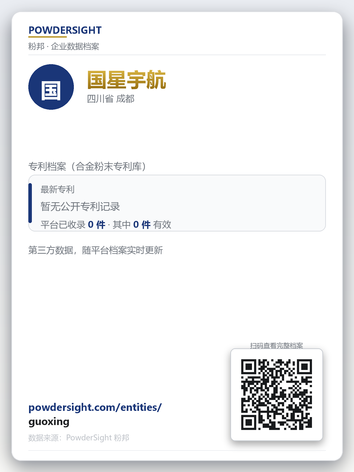 国星宇航 企业数据卡片