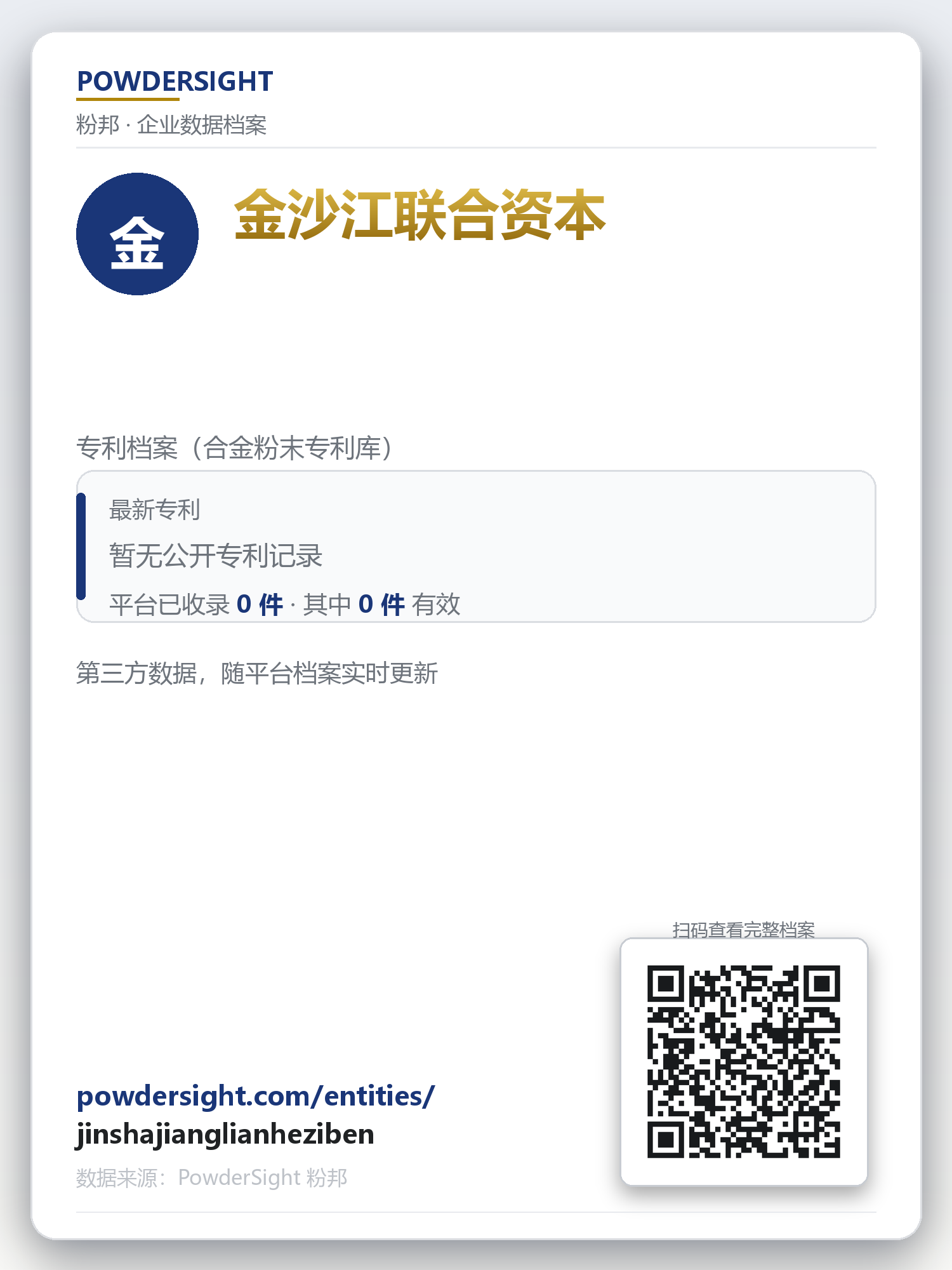 金沙江联合资本 企业数据卡片