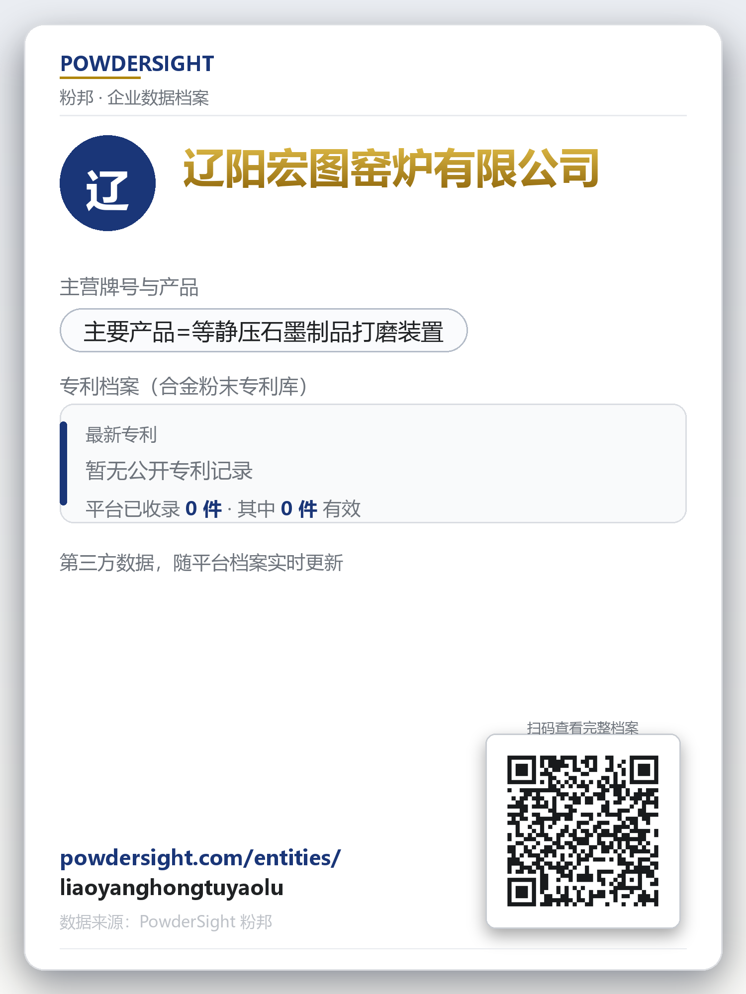 辽阳宏图窑炉有限公司 企业数据卡片