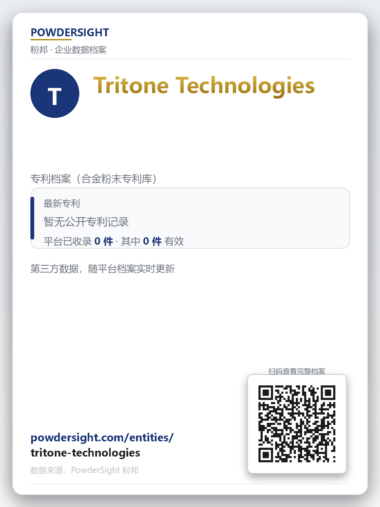 Tritone Technologies 企业数据卡片